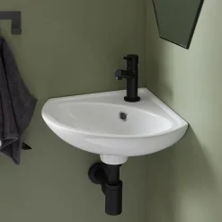 Lave mains d 'angle à suspendre