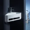 Lave mains d'angle scala pour wc en solid surface
