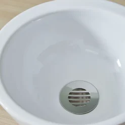 Lave mains design en bol blanc
