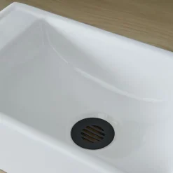 Lave mains rectangle blanc contemporain