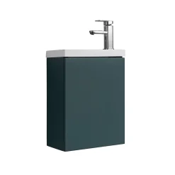 Lave-main salle de bain Aquarino 40 cm finition vert foncé