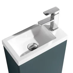 Lave-main salle de bain Aquarino 40 cm finition vert foncé