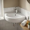 Lave-mains céramique blanc GoodHome Vedi