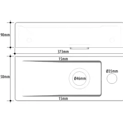 Lave-mains gain de place à suspendre 37 x 15 cm - robinet à droite - Longine