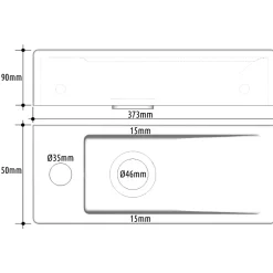 Lave-mains gain de place à suspendre 37 x 15 cm - robinet à gauche - Longine