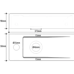 Lave-mains gain de place noir mat à suspendre 37 x 15 cm - robinet à gauche - Longine