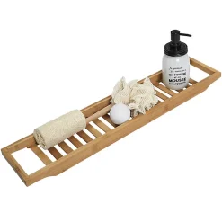 LAZEN - Plateau pour Baignoire en Bambou Longueur 68cm