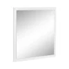 Lelia Mirror, Miroir de salle de bain, 100% Made in Italy, 60x2h60 cm, Blanc brillant