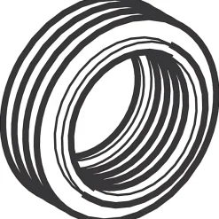 Ligature noire - Diamètre 55 mm / 44 mm - Geberit