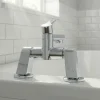 Lot 2 colonnettes carré GoodHome Mâle - Mâle G2 en laiton