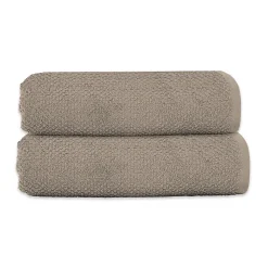 Lot 2 serviettes de bain 70x140 coton éponge 70x140cm