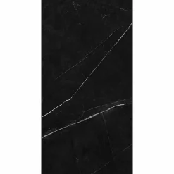 Lot de 8 Dalles Murales Douche SPC/PVC Décor Marbre Noir satiné - 38,9x77,8cm - 2,42M²