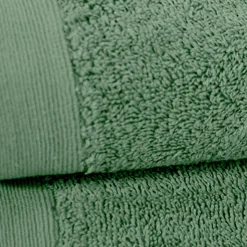 Lot de 2 draps de bain 500 g/m² Lichen 70x130 cm STUDIO