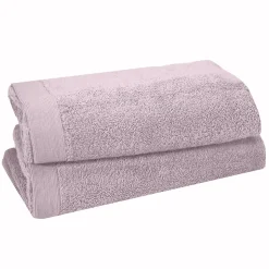Lot de 2 draps de bain 500 g/m² Lavandin 70x130 cm STUDIO