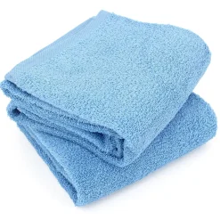 Lot de 2 draps de douche 70x130 cm ALPHA bleu Ciel