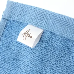 Lot de 2 draps de douche 70x130 cm ALPHA bleu Ciel