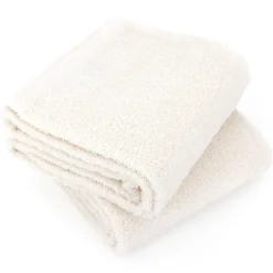 Lot de 2 draps de douche 70x130 cm ALPHA ivoire