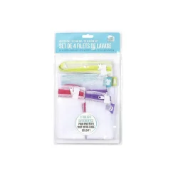 Lot de 4 Filets de Lavage "Fragile" 53cm Transparent