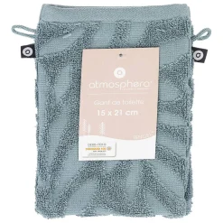 Lot de 2 gants - coton - bleu - 15x21 cm - Atmosphera