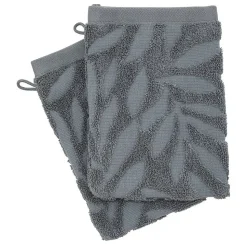 Lot de 2 gants - coton - gris foncé - 15x21 cm - Atmosphera