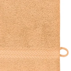 Lot de 3 gants de toilette 550 g/m² Pêche 16x22 cm LUXURY