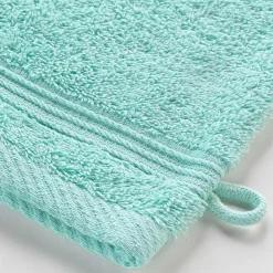 Lot de 2 gants de toilette 15 x 21 cm Tendresse vert celadon
