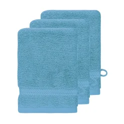Lot de 3 gants de toilette 550 g/m² Cobalt 16x22 cm LUXURY