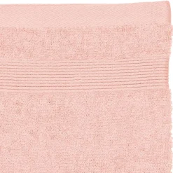 Lot de 2 gants de toilette - coton 450 gr/m² - rose 15x21 cm - Atmosphera