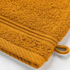Lot de 2 gants de toilette 15 x 21 cm Tendresse curry