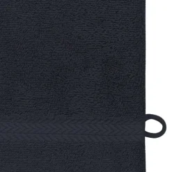 Lot de 3 gants de toilette 550 g/m² Bleu Nuit 16x22 cm LUXURY