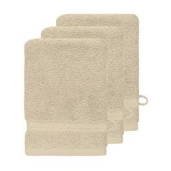 Lot de 3 gants de toilette 550 g/m² Ficelle 16x22 cm LUXURY