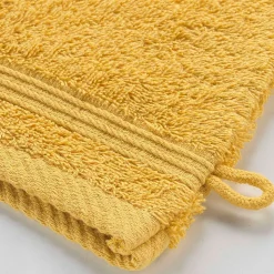 Lot de 2 gants de toilette 15 x 21 cm Tendresse jaune