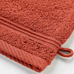 Lot de 2 gants de toilette 15 x 21 cm Tendresse marsala