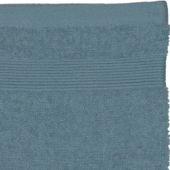 Lot de 2 gants de toilette - coton 450 gr/m² - bleu orage 15x21 cm - Atmosphera
