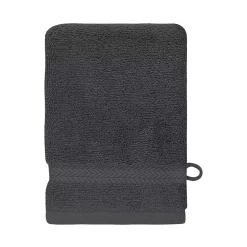 Lot de 3 gants de toilette 550 g/m² Ardoise 16x22 cm LUXURY
