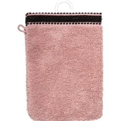 Lot de 2 gants de toilette Joia - coton 550 gr/m² - rose 15x21 cm - Atmosphera