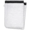 Lot de 2 gants de toilette Joia - coton 550 gr/m² - blanc 15x21 cm - Atmosphera