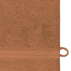 Lot de 3 gants de toilette 550 g/m² Brique 16x22 cm LUXURY
