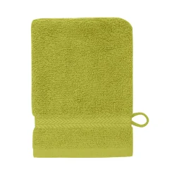 Lot de 3 gants de toilette 550 g/m² Citronelle 16x22 cm LUXURY