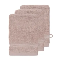 Lot de 3 gants de toilette 550 g/m² Nude 16x22 cm LUXURY