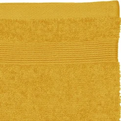Lot de 2 gants de toilette 15 x 21 cm Couleur moderne ocre