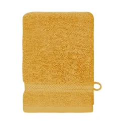 Lot de 3 gants de toilette 550 g/m² Safran 16x22 cm LUXURY