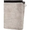 Lot de 2 gants de toilette Joia - coton 550 gr/m² - lin 15x21 cm - Atmosphera