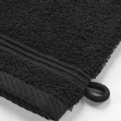 Lot de 2 gants de toilette 15 x 21 cm Tendresse noir