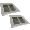 Lot de 2 niches à carreler étanches - formats intérieurs 50 x 40 cm - 9 cm de profondeur