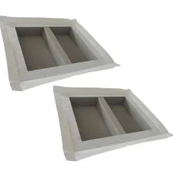 Lot de 2 niches à carreler étanches - formats intérieurs 50 x 40 cm - 9 cm de profondeur