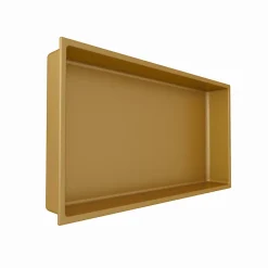 Lot de 2 Niches de Douche Or Satiné - 30x60 cm - Rangement Mural Salle de Bain - NOOK