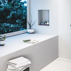 Lot de 2 niches de douche à carreler - formats intérieurs 40 x 40 cm - 9 cm de profondeur