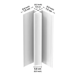 Lot de 2 panneaux de douche en aluminium (90x220 & 120x220 cm) + profilés blanc - Charme - Vert