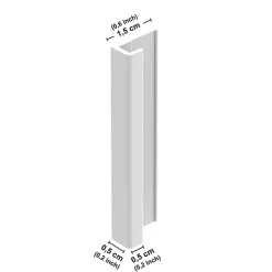Lot de 2 panneaux de douche en aluminium (90x220 & 120x220 cm) + profilés blanc - Charme - Vert